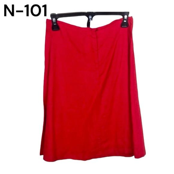 H&M Logg Skirt Red Sz 4 - Picture 1 of 6